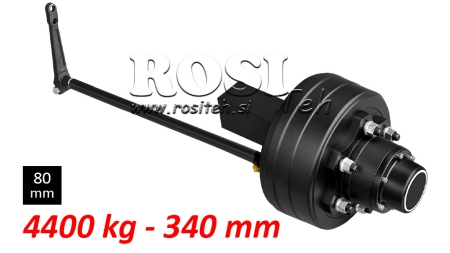 PUSIAŠIS SU STABDŽIAIS - 4400 kg (6 VARŽTAI) - 340 mm