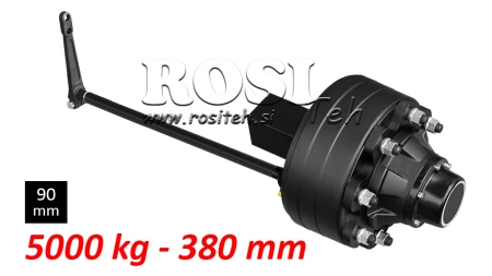 PUSIAŠIS SU STABDŽIAIS - 5000 kg (8 VARŽTAI) - 380 mm