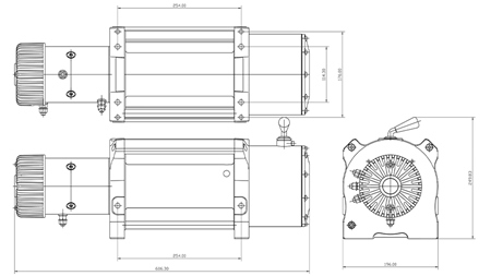 24 V ELEKTRINĖ GERVĖ RS-20000 - 9100 KG - PLIENINIS LYNAS - ECO