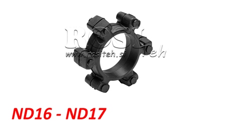 ŽVAIGŽDINĖ MOVA GUMINIAM ĮDĖKLUI ND16-ND17 (74mm)