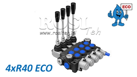 HIDRAULISKAIS ROKAS VĀRSTS – 4 SEKCIJU SADALĪTĀJS 4xR40 ECO