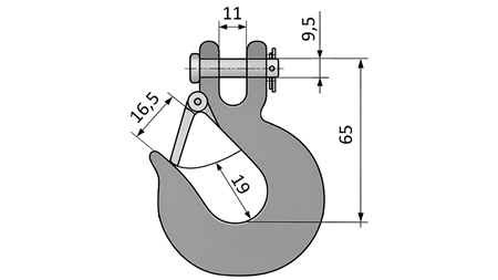 KABLYS SU APSAUGINIU FIKSATORIUMI - 1000 KG