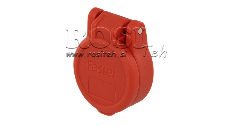 COVER PROTETTIVA ROSSO PVC INNESTO RAPIDO FEMMINA PUSH PULL