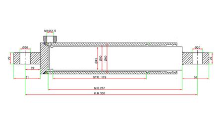CYLINDRE DE DIRECTION HYDRAULIQUE SAME OEM-255.6342.4