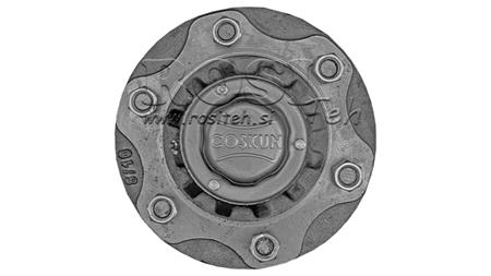 HALVAKSEL UDEN BREMSER - 3000 kg (6 SKRUER) - 250 mm