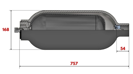 HIDRAULINIS AKUMULIATORIUS 10 LIT - BSP 1