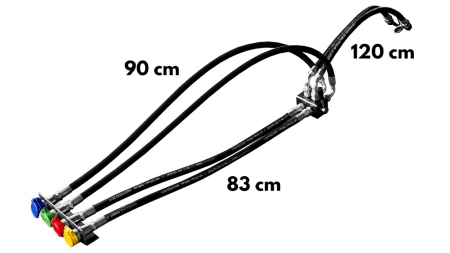 MANUALINIS DISTRIBUCINIS VOŽTUVAS SU ŽARNOMIS TRAUKTORIAUS SAVIVOČIŲ IŠVESTIES DF-6/2 60LIT/MIN