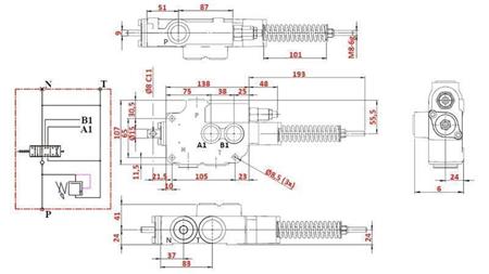 HIDRAULINIS VOŽTUVAS 1xP80 A7 ZS1/G VRŠIČKAR