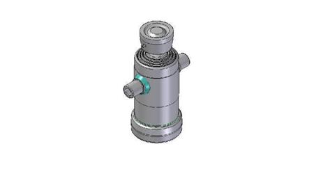 3041S - TELESCOPIC CYLINDER STANDARD/BALL 4 STAGES STROKE 670 DIAMETER 124