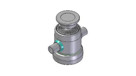 3090S -CILINDRO TELESCOPICO STANDARD/BALL 5 STADI CORSO 500 DIAMETRO 124