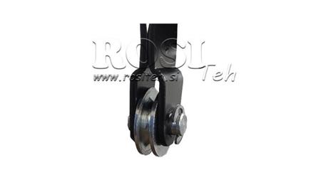MANIGLIA L340 CON PULEGGIA FI24mm
