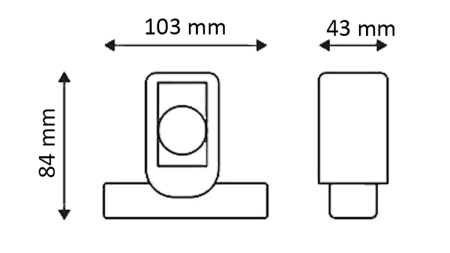 LED BOČNÍ SVĚTLO PRO PŘÍVĚSY (ČTVEREC) – BÍLÁ – ORANŽOVÁ – ČERVENÁ
