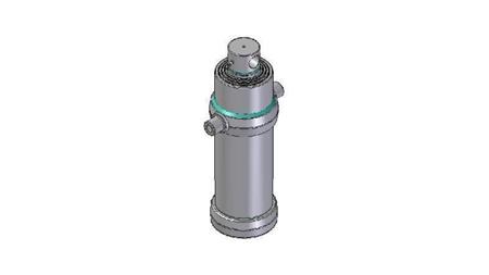 4049F - TELESCOPIC CYLINDER STANDARD/HOLE 4 STAGES STROKE 2510 FI 190