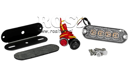 LED STROBOSKOPINĖ LEMPA 12/24 V