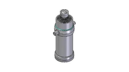 8027S - TELESCOPIC CYLINDER STANDARD/BALL 8 STAGES TRAVEL 3890 DIAMETER 215