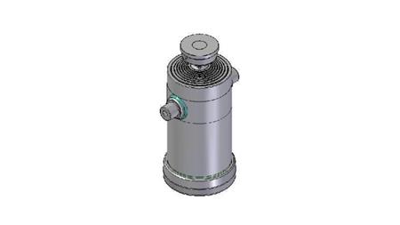 8056S - TELESCOPISK CYLINDER STANDARD/BALL 8 STEG SLAG 3425 DIAMETER 300