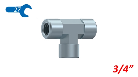 HYDRAULIK T-ANSCHLUSS BSP WEIBLICH-WEIBLICH 3/4