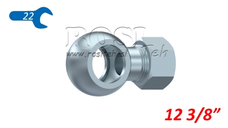 METALLSLANG BANJO 3/8 MED MUTTER