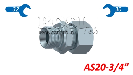HYDRAULICKÝ DVOJITÝ OHYB S MATKOU AS20-BSP3/4