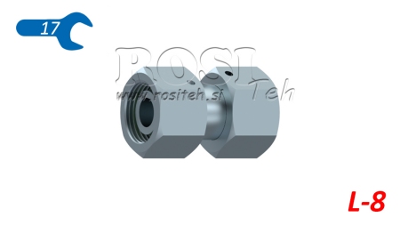 HIDRAULINIS DVIGUBAS SUKAMŲ VERŽLIŲ JUNGTIS (8L) M14X1,5