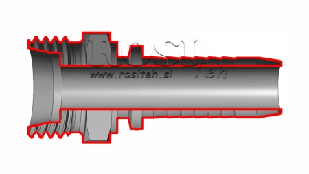 HIDRAULINĖ SĄSAJA CEL 35 L PATINAS DN25-M45X2