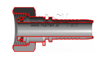 HIDRAULINĖ SĄSAJA DKOS 20 SU MOTERIMIS DN19-M30X2