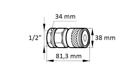 HITRA SPOJKA BAGER FFH ŽENSKA 1/2