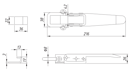 ŠONINĖS UŽDARYMO TIPAS OCCHIO ECO
