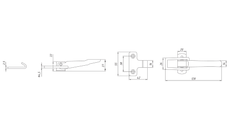 PRIEKABOS ŠONINIO SKYDELIO UŽRAKTAS, NAPA XL TIPAS