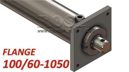 hidraulinis cilindras su tvirtinimo plokšte 100/60-1050