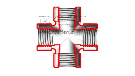 HIDRAULINIS KRYŽMINIS JUNGIMAS VIDINIS BSP 1/4