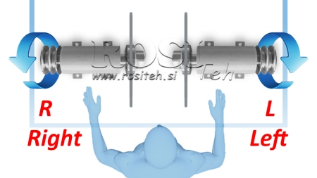 KETAČINIO PJŪKLO VELENAS 300MM (DEŠINĖ SRIEGIS)