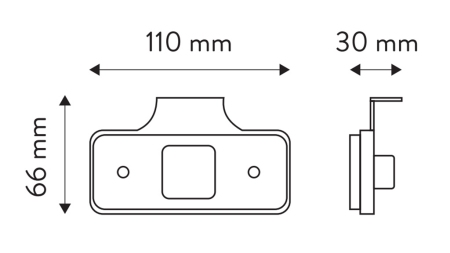 LED ŽYMEKLIS BALTA 12V