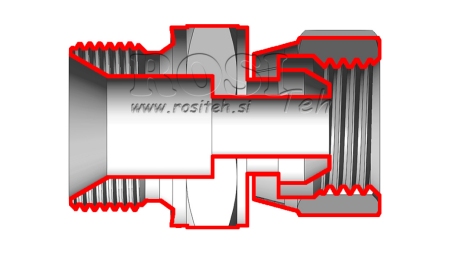 HIDRAULINIS SUKAMOS VERŽLĖS REDUKTORIUS BSP  3/4-BSP 1