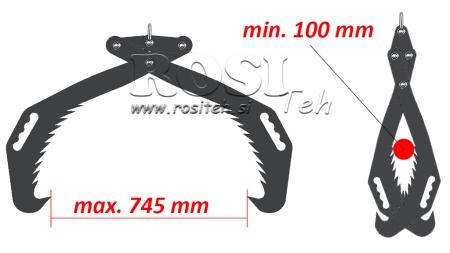 HANDZANGEN FÜR FORSTWESEN GRIPPER HD70 (700 mm)