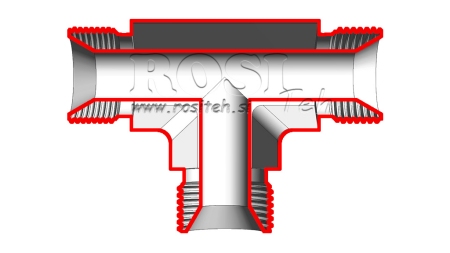 HÜDRAULILINE T BSP MALE-MALE 3/4