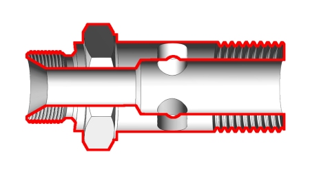 HIDRAVLIČNI VOTLI VIJAK BANJO BSP3/4 S PODALJŠANIM NAVOJEM BSP1/2