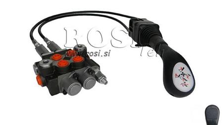 JOYSTICK ΧΩΡΙΣ ΚΟΥΜΠΙ ΜΕ ΠΟΛΥΕΛΑΙΟ 2.5 μ ΚΑΙ ΥΔΡΑΥΛΙΚΗ ΒΑΛΒΙΔΑ 2xP40 λ.