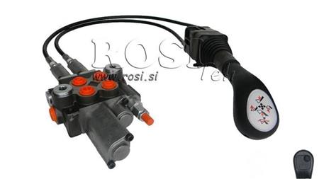 JOYSTICK 1x PRZYCISK Z PULI 1.5 m I ZAWOREM HYDRAULICZNYM 2xP40 l. PŁYWAJĄCY