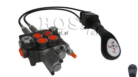 JOYSTICK 2x TLAČÍTKO S KABELEM 2 m A HYDRAULICKÝM VENTILEM 2xP80 litrů. PLAVÁNÍ