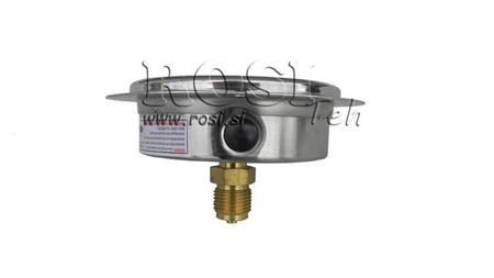 MANOMETRAS DN100 GALINIS 0 - 6 BAR - 1/2