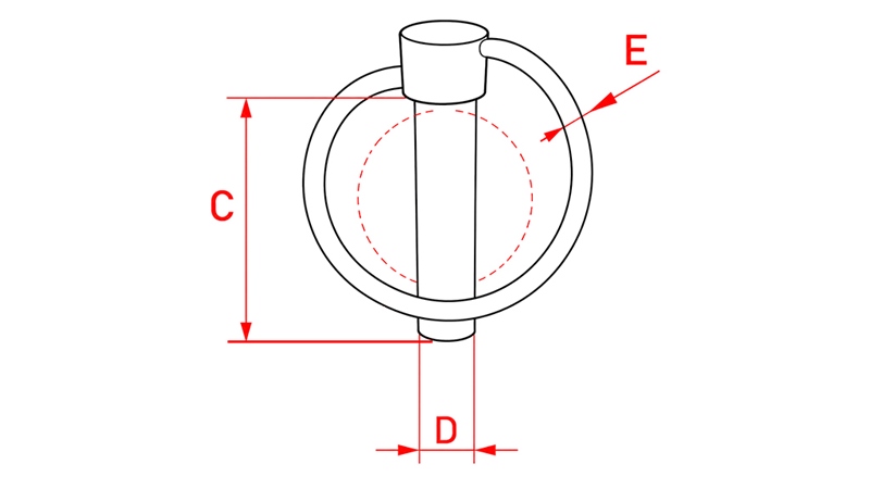 KAIŠTIS SU ŽIEDU 6 MM (10 VNT)