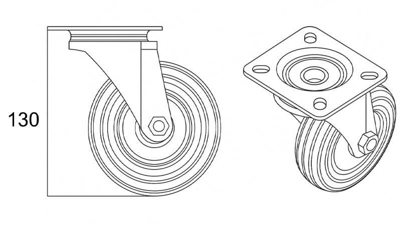 RATAS 100mm SU SUKAMU PAGRINDU