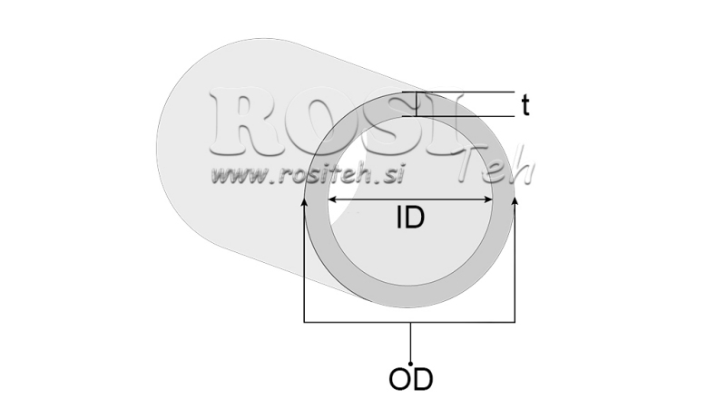 HONUOTAS VAMZDIS H9 HIDRAULINIAM CILINDRUI 32/40 - 4mm (1000mm)