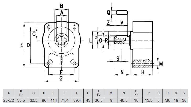 FLANGE DE ROLAMENTO PARA BOMBA grupo 2