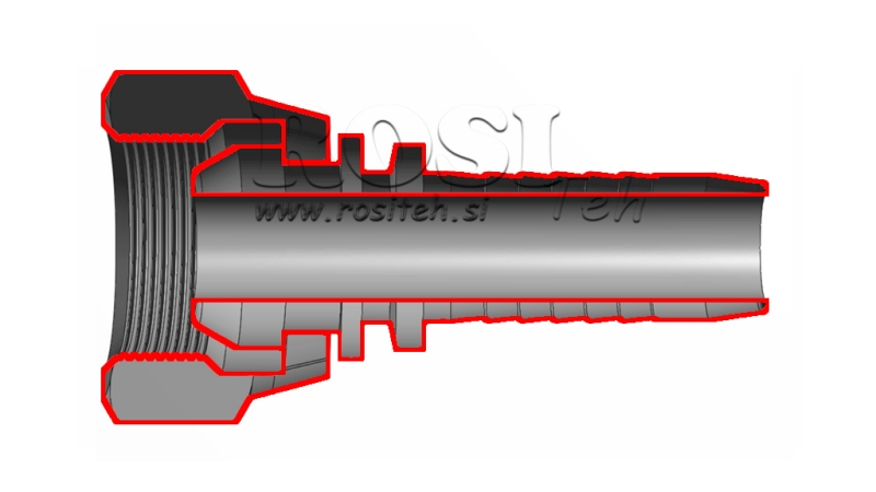 HIDRAULINĖ SĄSAJA BSP MOTERIS DN13-M20X1,5