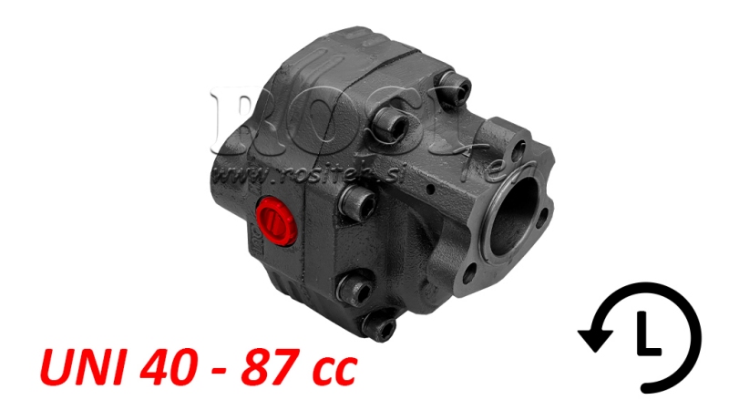 BOMBA HIDRÁULICA DE HIERRO FUNDIDO UNI40-87CC-220 BAR IZQUIERDA