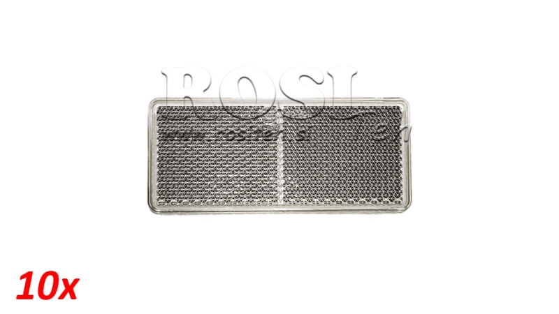 NÉGYZETES REFLEKTOR FEHÉR 105X48 (10DB)