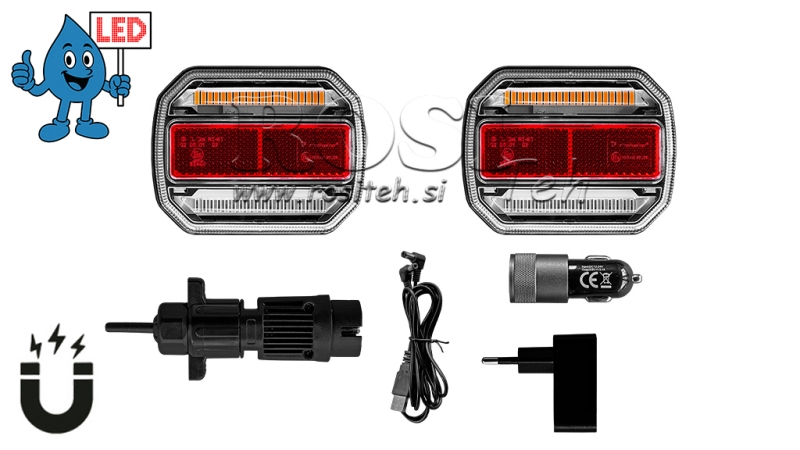 LED MAGNETINĖS ŠVIESOS RINKINYS - BEVIELIS 12/24V CANBUS
