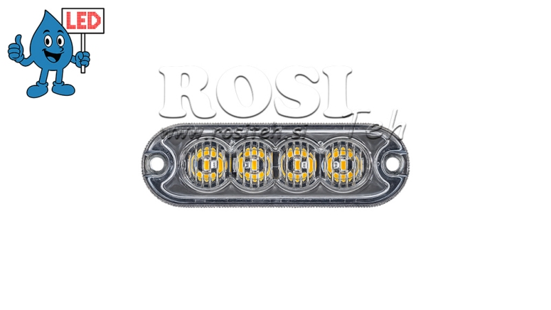 LED STROBOSKOPINĖ LEMPA 12/24 V